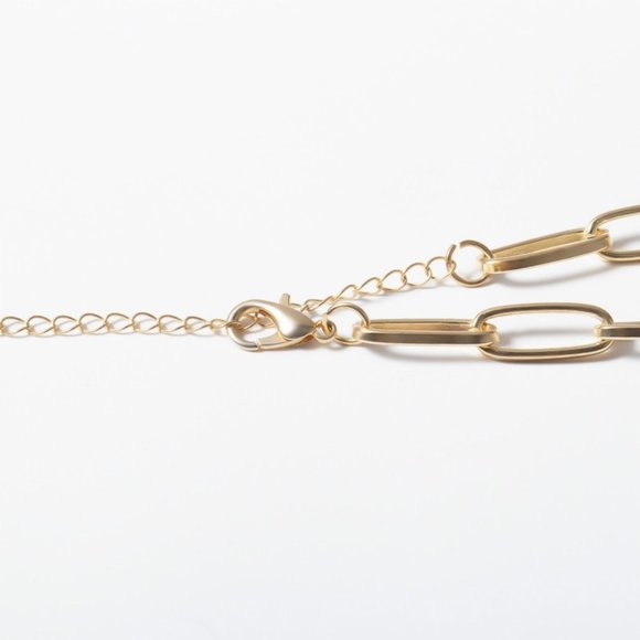 !!5 for $25 Gold Color Lock Charm Necklace - Picture 2 of 4